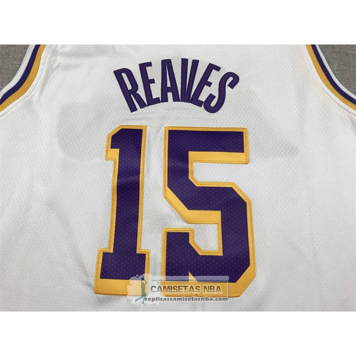 Camiseta Los Angeles Lakers Austin Reaves NO 15 Association 2022-23 Blanco